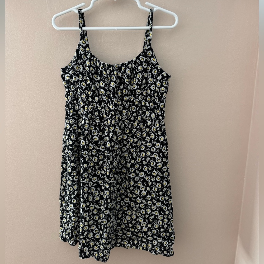 Girls size 8- Art Class Black and Yellow Floral Dress